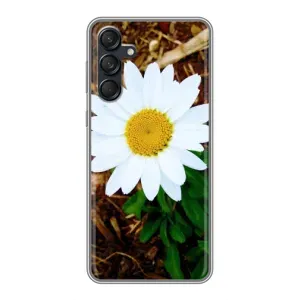 Чехол с ромашками на Samsung Galaxy M55 5G (Белая ромашка)