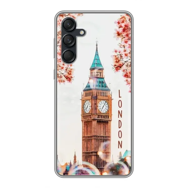 Чехол с рисунком «Часы Лондон» для Samsung Galaxy M55 5G
