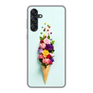 Чехлы с тематикой "ЦВЕТЫ" на Samsung Galaxy M55 5G (Цветок-мороженное)