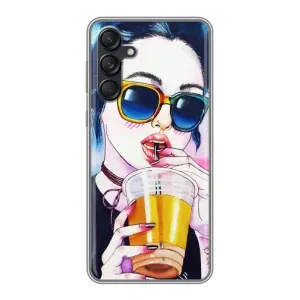 Чехол с картинкой Модные Девчонки Samsung Galaxy M55 5G (Девушка с коктейлем)