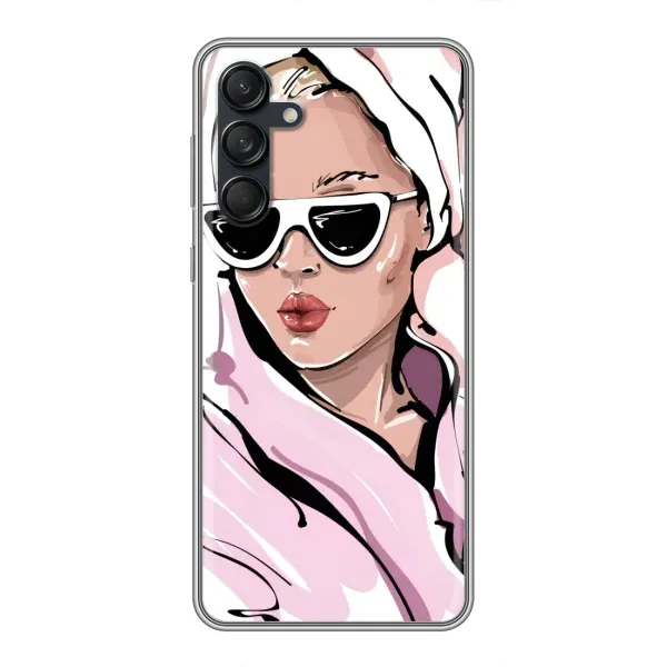Чехол с рисунком «Девушка в халате» для Samsung Galaxy M55 5G