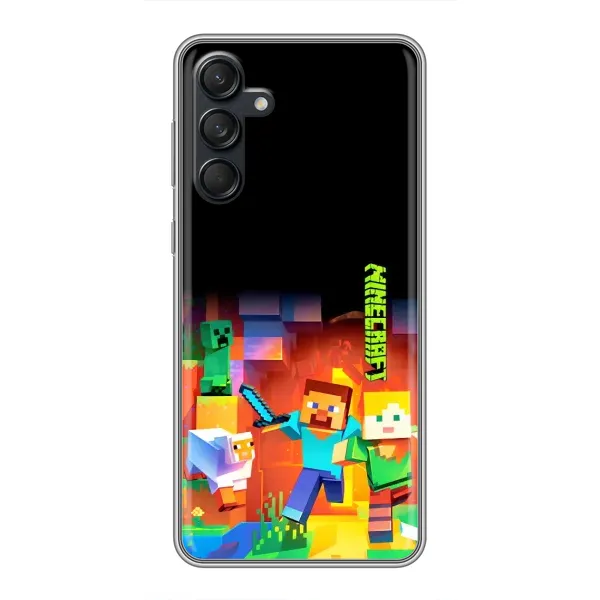 Чехол с рисунком «Герой Майнкрафт» для Samsung Galaxy M55 5G Чехол с рисунком «Герой Майнкрафт» для Samsung Galaxy M55 5G