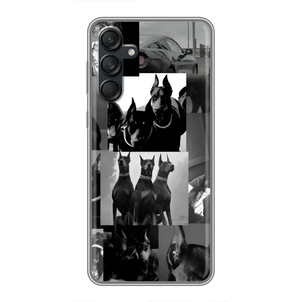 Чехол с рисунком «Коллаж Доберман» для Samsung Galaxy M55 5G Чехол с рисунком «Коллаж Доберман» для Samsung Galaxy M55 5G