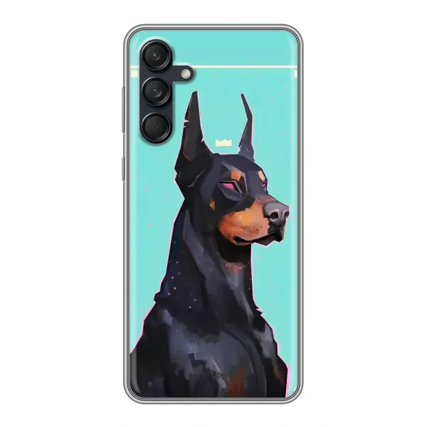 Чехол с рисунком «Король доберман» для Samsung Galaxy M55 5G Чехол с рисунком «Король доберман» для Samsung Galaxy M55 5G