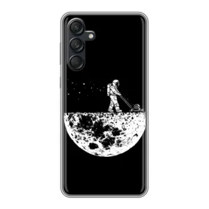 Силиконовый Чехол с принтом "Космонавты" на Samsung Galaxy M55 5G (Космонавт)