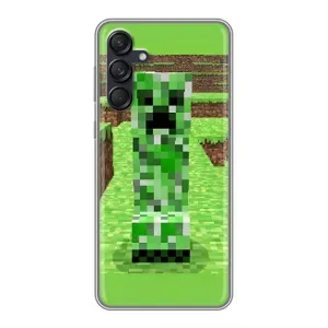 Чохли для Samsung Galaxy M55 5G (Персонажі МайнКрафт) (Кріпер 2)