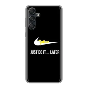 Силиконовый Чехол на Samsung Galaxy M55 5G с картинкой Nike (Later)