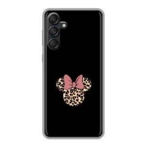 Чехол с леопардовым принтом на Samsung Galaxy M55 5G (Леопардовая Минни)
