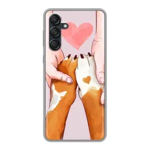 Чехол (ТПУ) Милые собачки для Samsung Galaxy M55 5G (Любовь к собакам)