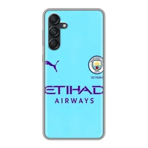 Силиконовые Чехлы принт Футбол на Samsung Galaxy M55 5G (Man City)