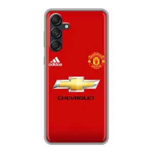 Силиконовые Чехлы принт Футбол на Samsung Galaxy M55 5G (Man United)