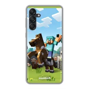 Чохли для Samsung Galaxy M55 5G (Персонажі МайнКрафт) (На коні)