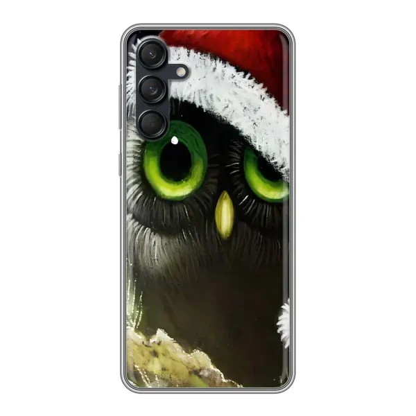 Чехол с рисунком «Новогодняя Сова» для Samsung Galaxy M55 5G Чехол с рисунком «Новогодняя Сова» для Samsung Galaxy M55 5G