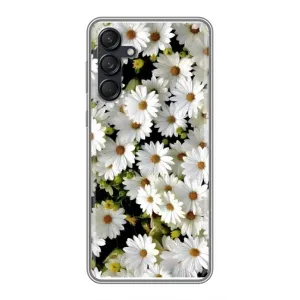 Чехол с ромашками на Samsung Galaxy M55 5G (Рамка в ромашках)