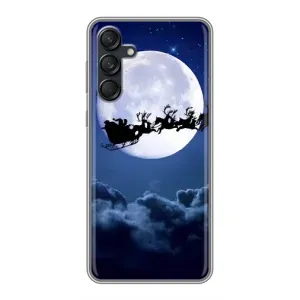 Чехол Санта Клаус для Samsung Galaxy M55 5G (Санта - луна)
