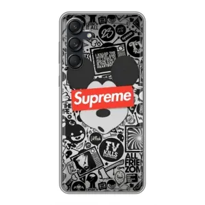 Чехол с Брендами одежды на Самсунг Галакси М55 5Джи (Supreme Маус)