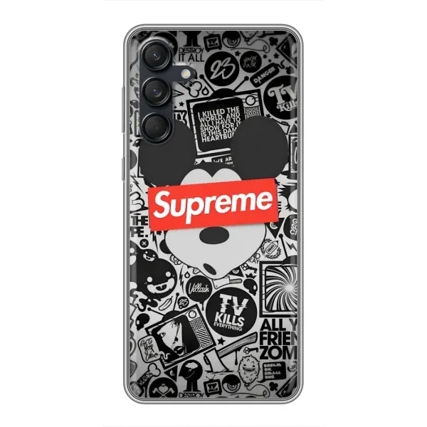 Чехол с рисунком «Supreme Маус» для Samsung Galaxy M55 5G Чехол с рисунком «Supreme Маус» для Samsung Galaxy M55 5G