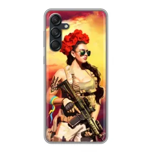 ЗСУ Чохли (TPU) для Samsung Galaxy M55 5G (Жінка солдат)