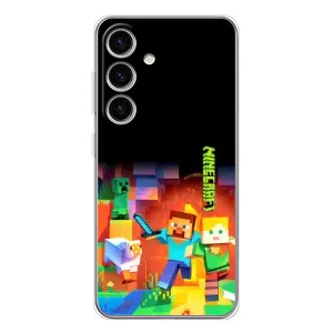 Чохли для Samsung Galaxy M56 (Персонажі МайнКрафт) (Герой Майнкрафт)