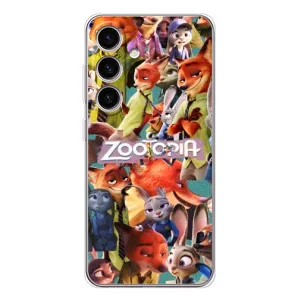 Силиконовый чехол с принтом Зоотрополіс для Samsung Galaxy M56 (Коллаж героев)