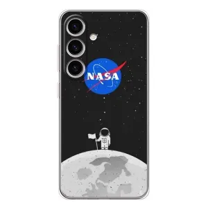 Силіконовый бампер з принтом "Наса" на Samsung Galaxy M56 (Космонавт NASA)