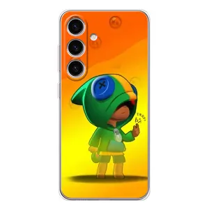 Чохол Бравл Старс для Samsung Galaxy M56 (LEON в кофті)