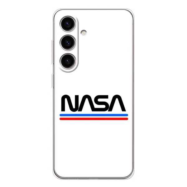 Чехол с рисунком «NASA на белом фоне» для Samsung Galaxy M56 Чехол с рисунком «NASA на белом фоне» для Samsung Galaxy M56