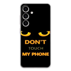 Чехол с Прикольным принтом на Samsung Galaxy M56 (Не трогай мой телефон)