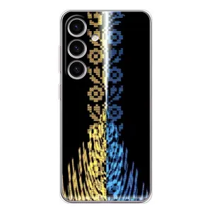Силиконовый Чехол на Samsung Galaxy M56 (Патриотическая вышиванка)
