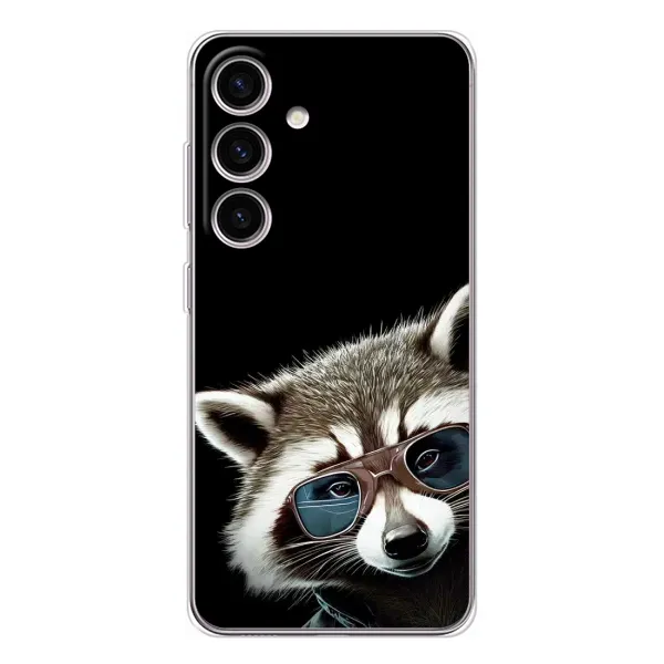 Чехол с рисунком «Стильный Енот» для Samsung Galaxy M56
