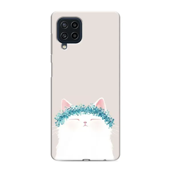 Чехол с рисунком «Белый котик» для Samsung Galaxy M62 Чехол с рисунком «Белый котик» для Samsung Galaxy M62