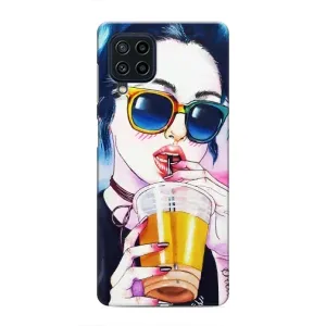Чохол з картинкою Модні Дівчата Samsung Galaxy M62 (Дівчина з коктейлем)