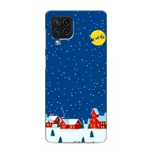 Силіконовий бампер на різдво для Samsung Galaxy M62 (Місто в снігу)