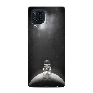 Силіконовый Чохол з принтом "Космонавти" на Samsung Galaxy M62 (Космонавт романтик)