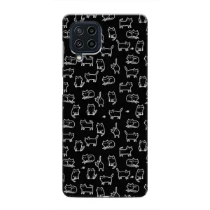 Чехол на тематику: Коты для Samsung Galaxy M62 (Котики на черном)