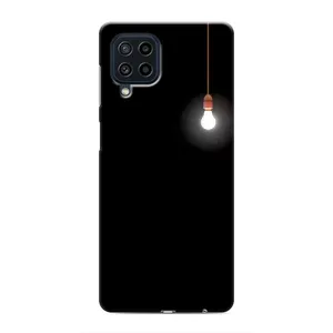 Чохол з картинками на чорному фоні для Samsung Galaxy M62 (Лампочка)