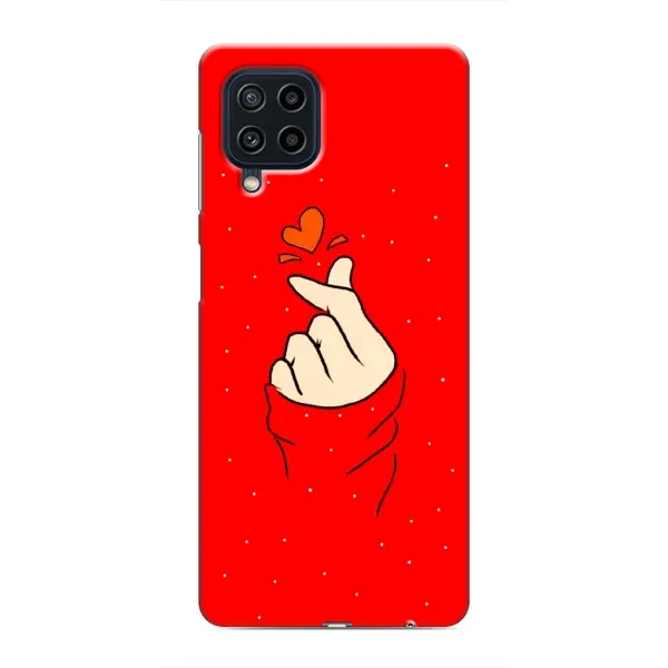Чехол с рисунком «Сердце на красном» для Samsung Galaxy M62 Чехол с рисунком «Сердце на красном» для Samsung Galaxy M62