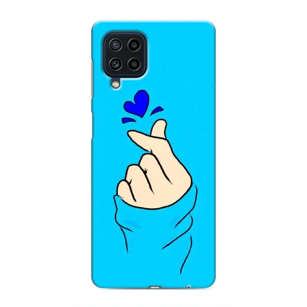 Чехол с рисунком «Сердце на синем» для Samsung Galaxy M62 Чехол с рисунком «Сердце на синем» для Samsung Galaxy M62