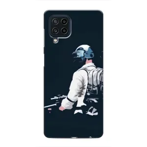 Силиконовый чехол с картинкой "Герой Pubg" на Samsung Galaxy M62 (В экиперовке)