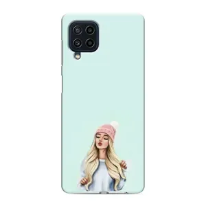 Силіконовый Чохол на Samsung Galaxy M62 з картинкой Модных девушек (В шапці)