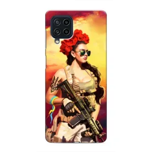 ЗСУ Чехлы (TPU) для Samsung Galaxy M62 (Женщина солдат)