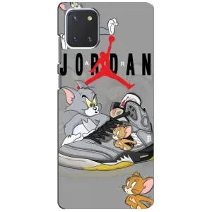 Силиконовый Чехол Nike Air Jordan на Самсунг Нот 10 Лайт (Air Jordan)