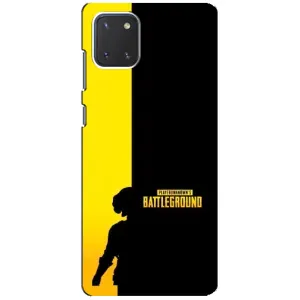Чохол (TPU) з картинкою "Лого Пабг" на Самсунг Нот 10 Лайт (Battlegrounds)
