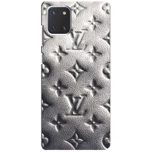Текстурный Чехол Louis Vuitton для Самсунг Нот 10 Лайт (Бежевый ЛВ)