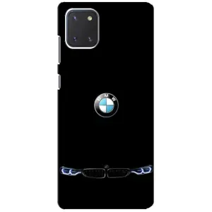 Силіконовий бампер з картинкою машини на Samsung Galaxy Note 10 Lite (Чорний BMW)