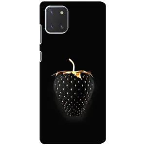 Чохол з зображенням смачної їжі для Samsung Galaxy Note 10 Lite (Чорна полуниця)