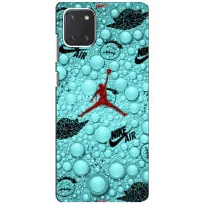 Силиконовый Чехол Nike Air Jordan на Самсунг Нот 10 Лайт (Джордан Найк)