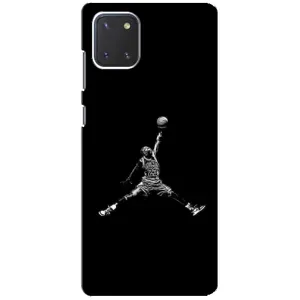 Силиконовый Чехол Nike Air Jordan на Самсунг Нот 10 Лайт (Джордан)