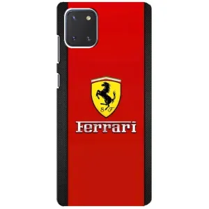 Силіконовий бампер з картинкою машини на Samsung Galaxy Note 10 Lite (Ferrari Logo)