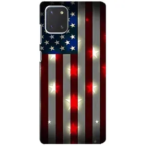 Чехол Флаг USA для Samsung Galaxy Note 10 Lite (Флаг США 2)